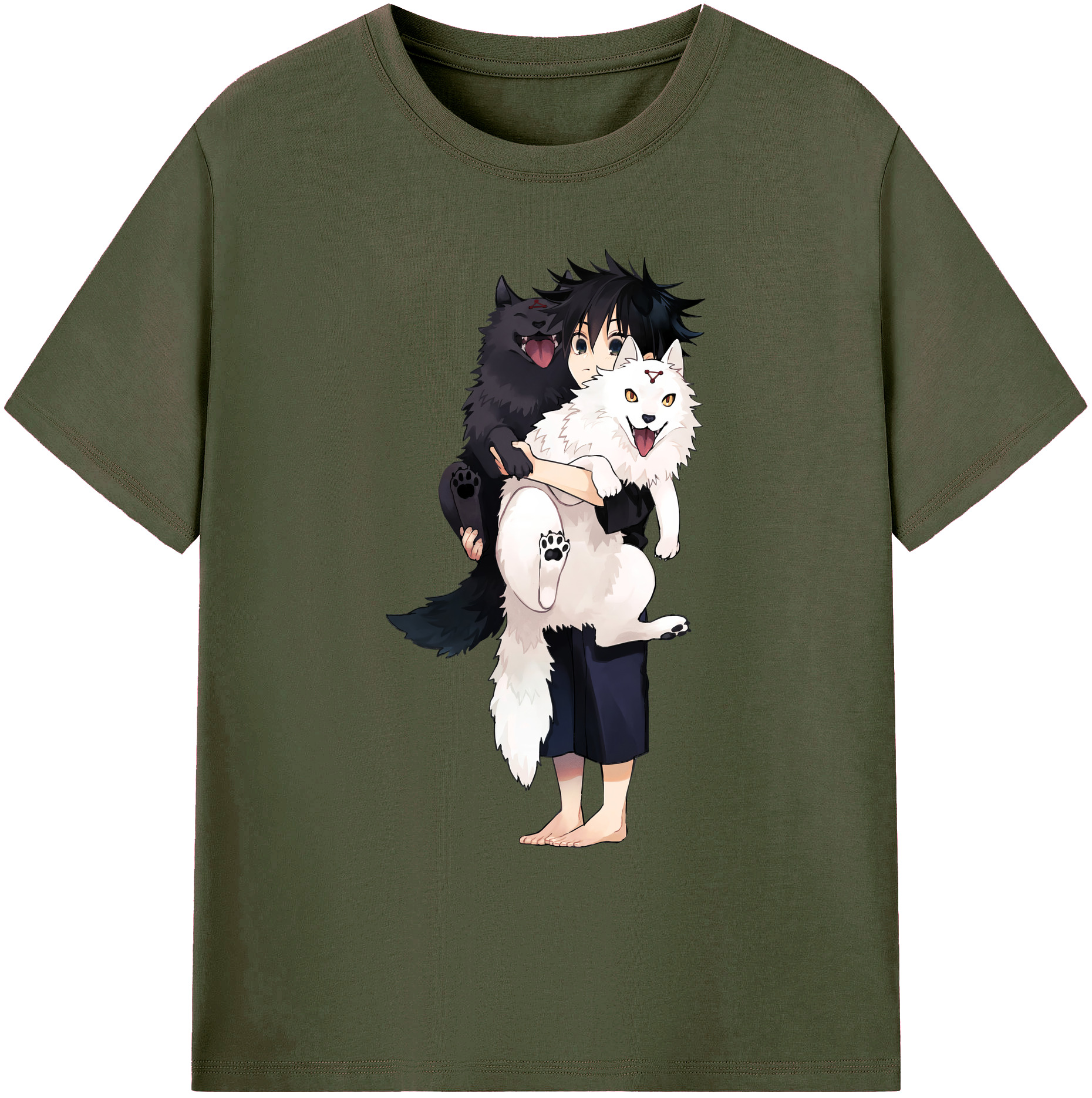（画像用） 呪術廻戦 Jujutsu Kaisen 綿100％ メンズ半袖Tシャツ｜肌触りやわらか＆通気性